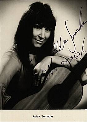Altes Autogramm von Aviva Semadar - Foto: D�nh�ft, K�ln